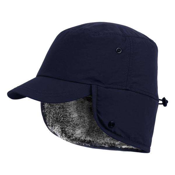 Men Or Women Winter Caps Warm Earflaps Hat Fully Lined Faux Fur Baseball Cap Trapper Hunting Hats