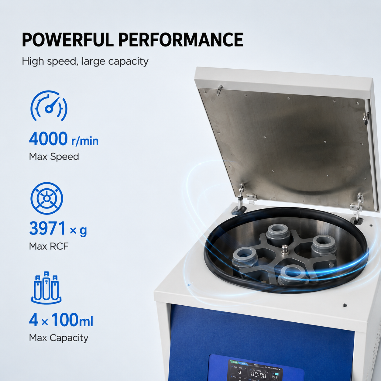 Cenlee Benchtop Heated Crude Oil Centrifuge 4000rpm 4x100ml for Efficient Petroleum Moisture Testing and Oil Water Separation