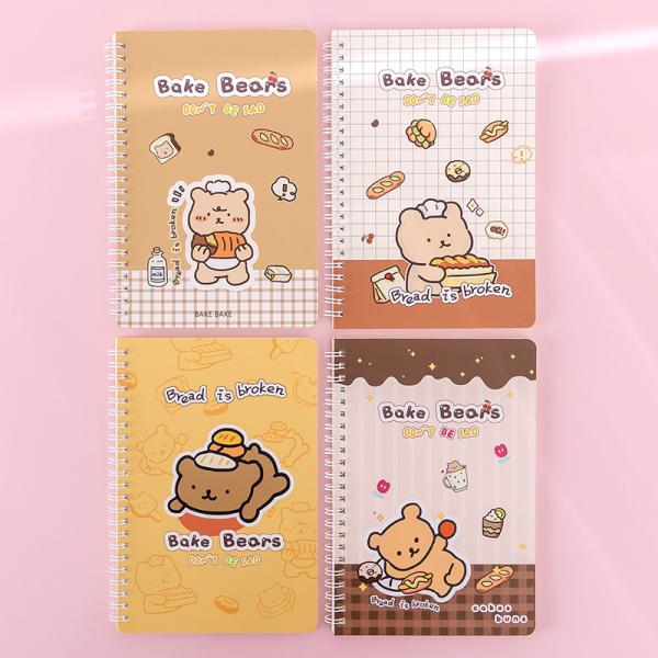 Cartoon Student Notepad Stationery Spiral Notebook A5 Thickened Horizontal Line Gift