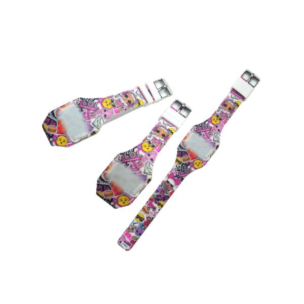 Children's Silicone Touch Watch gift bracelet fruit carton LOL Surprise Doll Manufacturer Logo Customized Variety