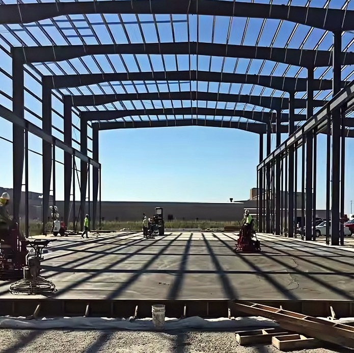 Quick Assembly Recyclable Prefabricated Steel Building Industrial Workshop Construction