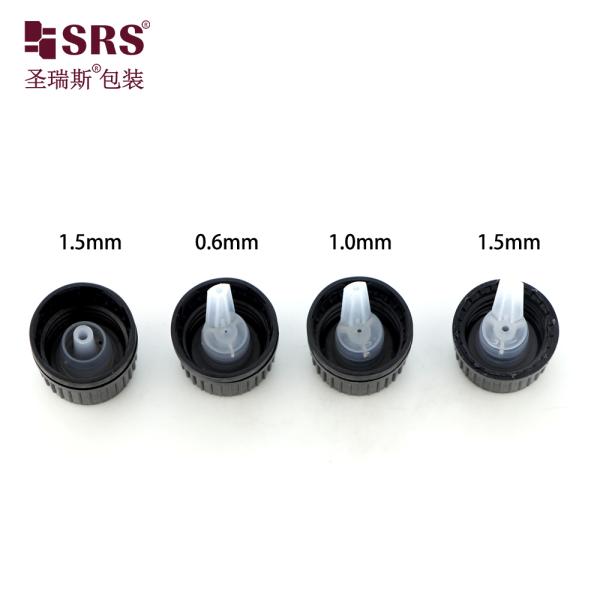 Empty Cosmetic Massage oils Child Resistant Cap Screw Type With Plug Glass Bottles For Oil