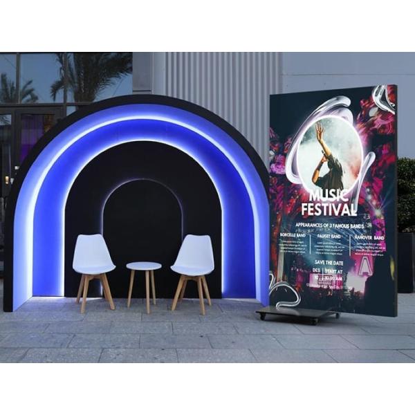 Easy Maintenance IP43 Led Stage Backdrop Screen Flexible P2.5 Indoor Led Display