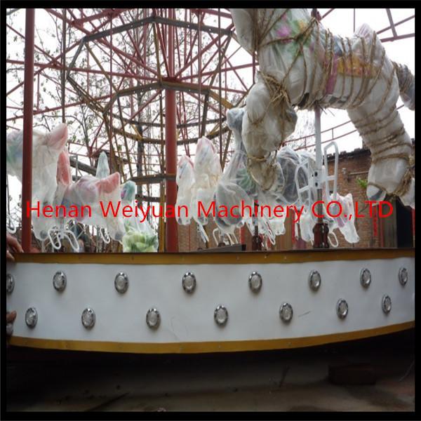 8 seats mini Luxury carousel horses for kid amusement park
