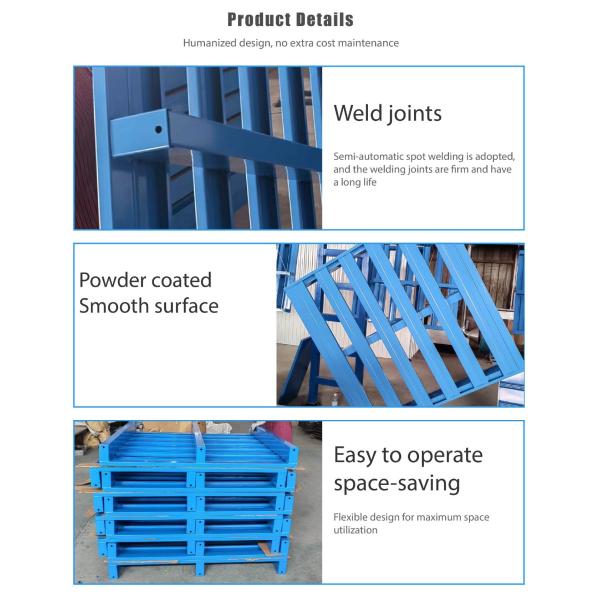 Colorful Single Side Heavy Duty Steel Epal Euro Pallets 1200 X 800