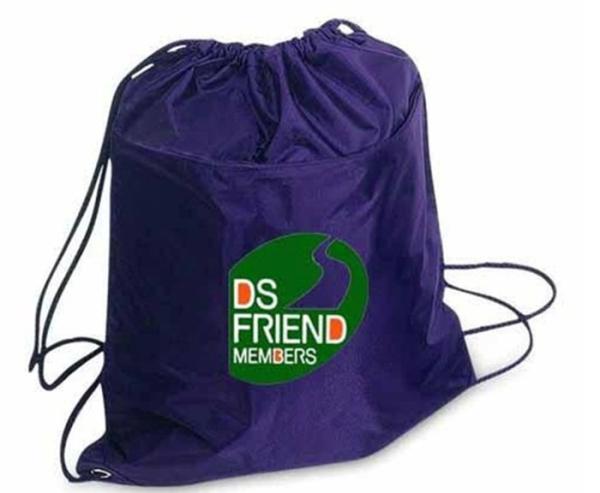 Presente relativo à promoção preto/azul/cinzento ensaca a trouxa do cordão do poliéster
