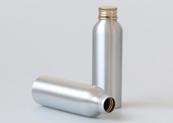 Silver Aluminum Cosmetic Bottles 100ml Cosmetic Packaging Polished