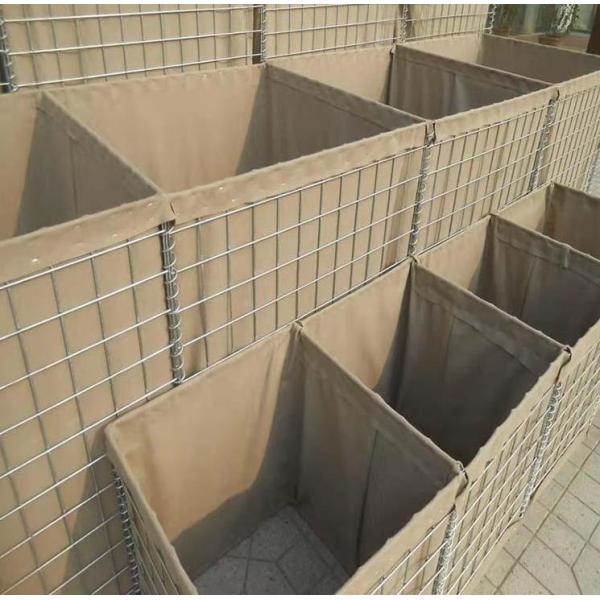 Military Hesco defensive bastion for army and flood control with razor wire with hot dipped galvanized