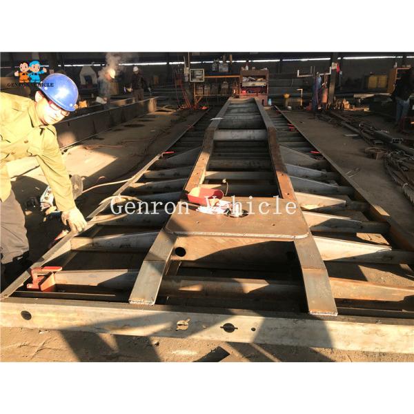 3 Axles Mechanical Suspension Flatbed Semi Trailer