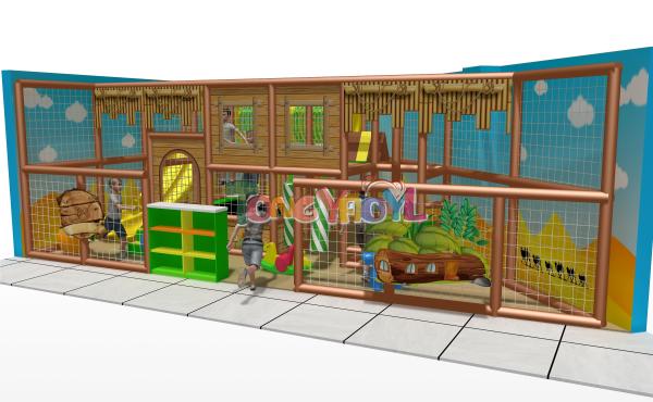 Forest Themed Indoor Playground  Safe Nature Play Equipment For Kids' Physical And Cognitive Growth