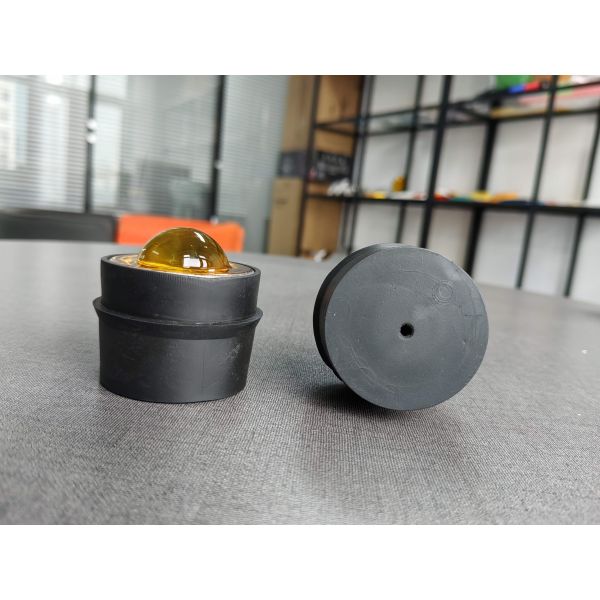 50mm Reflective Road Stud Cat Eye Marker with Durable Rubber Cover for Long Lasting Traffic Safety Applications