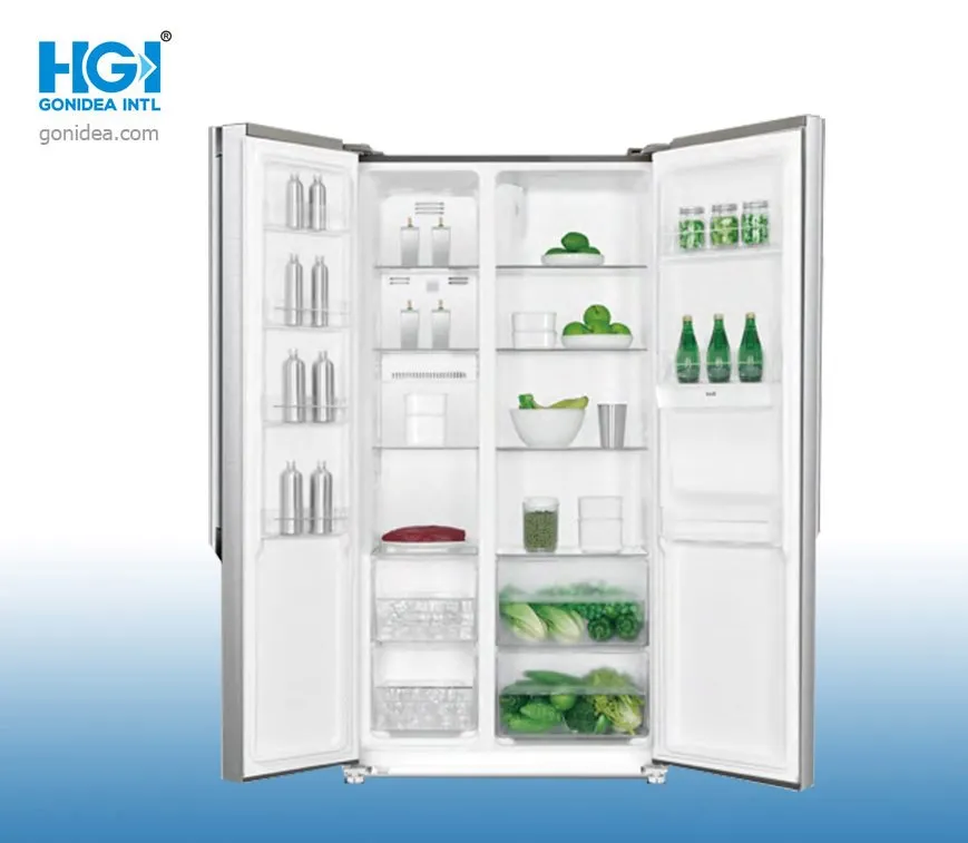 No Frost Free Double Door Fridge Refrigerator with 3 Stars FF2-55.1
