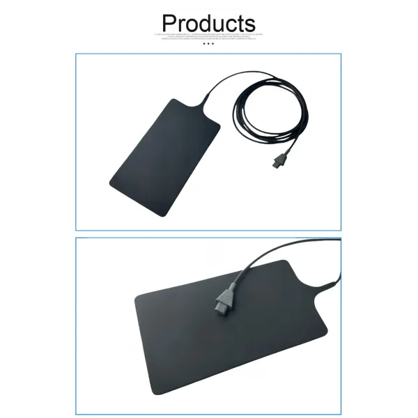 Two Hole Silicone Negative Electrode Plate Soft Reusable ESU Grounding Plate Patient Compatible Medical Consumables CE Certified