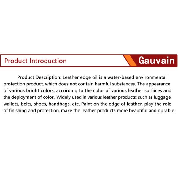 Great Standard Manufacturers Color Leather Edge Paint Water Based Leather Edge Coating Ink for Sale