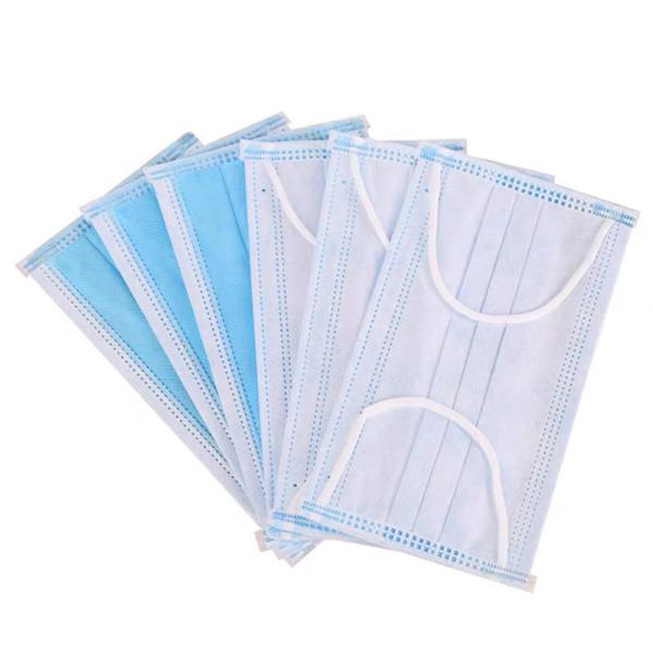 Multi - Layered Non Woven Surgical Mask , Face Mask Surgical Disposable 3 Ply