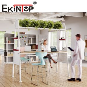 Ekintop Modern Office Furniture Leisure Metal Negotiation Meeting Conference Table