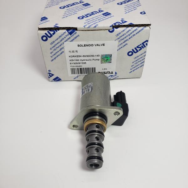Клапан соленоида KDRKE5K-50/30C50-143 для гидронасоса K5V160 КАВАСАКИ SANY SY305 SY335