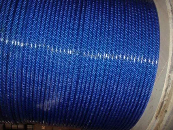 6x19 FC 6x19 IWS 7x19 PVC/PP/PE/PA Coated Steel Wire Rope Type 316 Stainless Steel