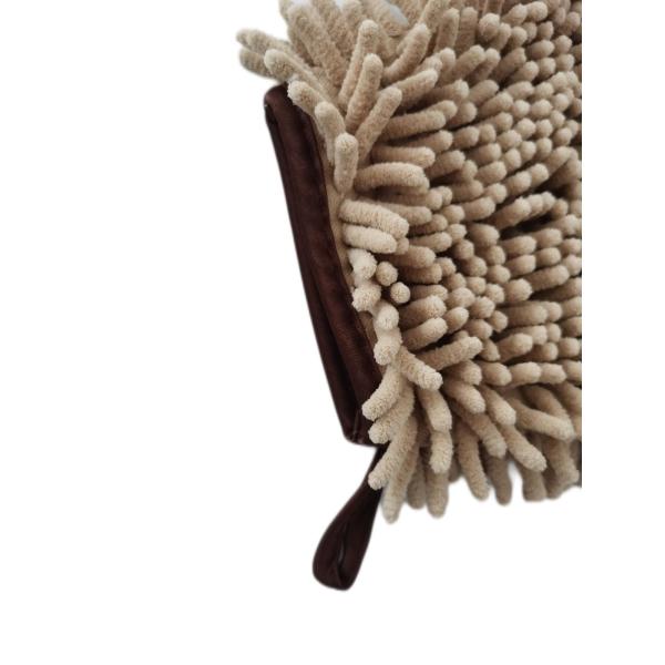 All Purpose Chenille Pet Wash Mitt Embroidery Wash Mitt Cleaning Cloth Microfiber