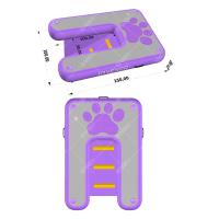 Bomba de aire libre inflable plataforma de escalada escalera barco de tres tamaños rampa de agua para perros con almohadilla antideslizante