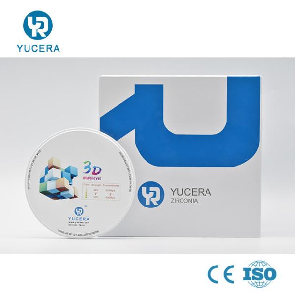 Pre Shaded 3D Plus Multilayer Zirconia Block 57% Super Translucency