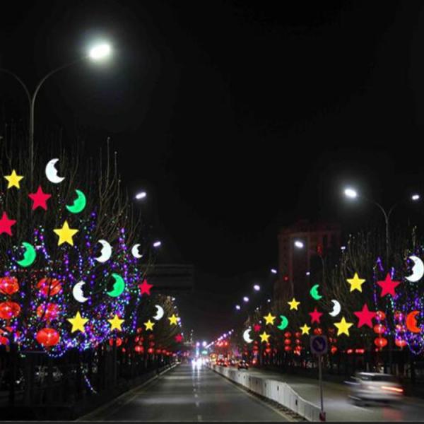 Outdoor LED Star Hanging Lights waterproof tree beautiful display bright festival decorative landscape light