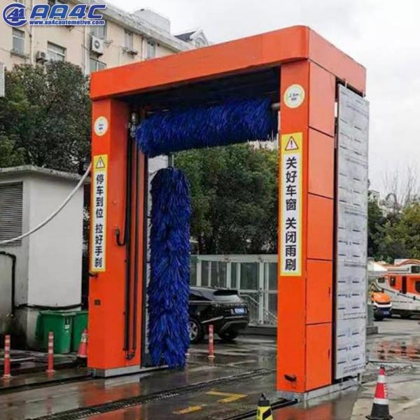 AA4C Automatic Rollover gantry Drive Through No Limited Washing Length 3 Brushes Bus Truck Washer Rollover Washing Machine AA-RO1