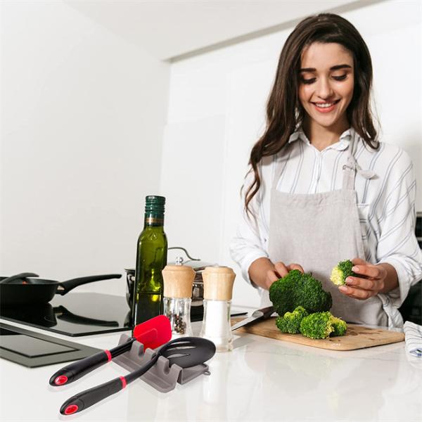 Нетоксический материал качества еды остатков BPA ложки силикона свободный Rustproof Nonstick
