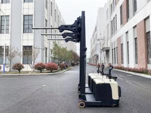 Customização Air Shaft Electric Pallet Lifts 500 KG Com Forks Pesados Inclinados
