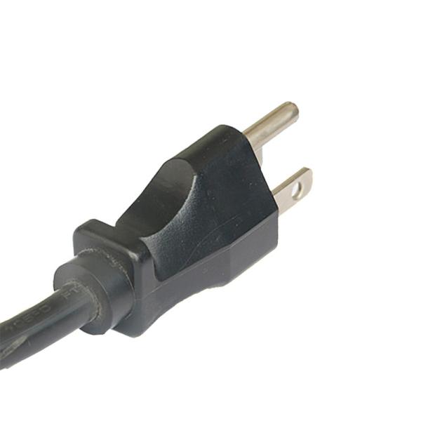 UL 17AWG Flexible 3 Pin AC Power Cord Type B Plug NEMA 5-15P