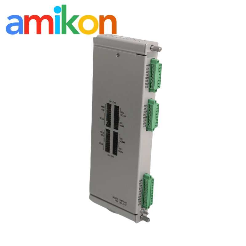 Module d'E/S sismique Proximitor Bently Nevada 128229-01 et 1 emplacement arrière pleine hauteur pour E/S intégrées