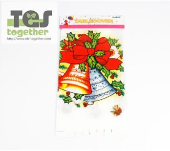 New Christmas disposable PVC tablecloth，with different Cartoon designs