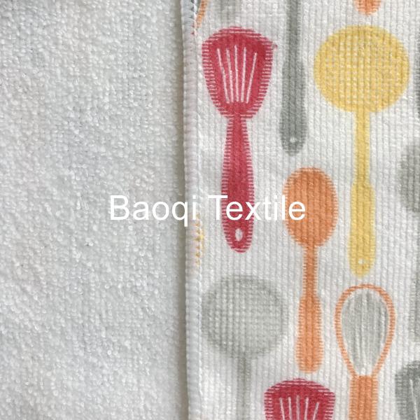 Printed color 240gsm size 20”microfiber glasses towel polyester soft absorbent cleaning towels microfiber water dry rugs