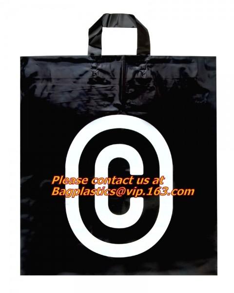 soft loop handle plastic bag manufacturer,cheap black plastic bags with handles