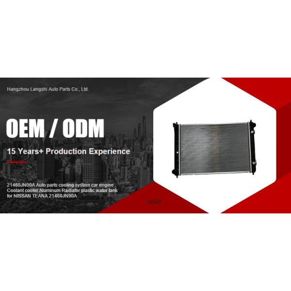 Cooler de liquide de refroidissement pour moteur de voiture pour Nissan Teana 21460JN00A 21460JN90A Remplacement/réparation