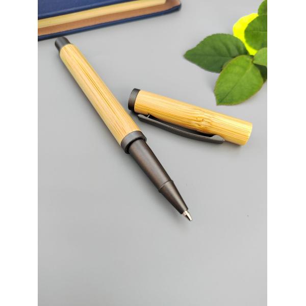 Office School Pen Bamboo Unisex Pens Plugs for Environmentally Friendly Signature
