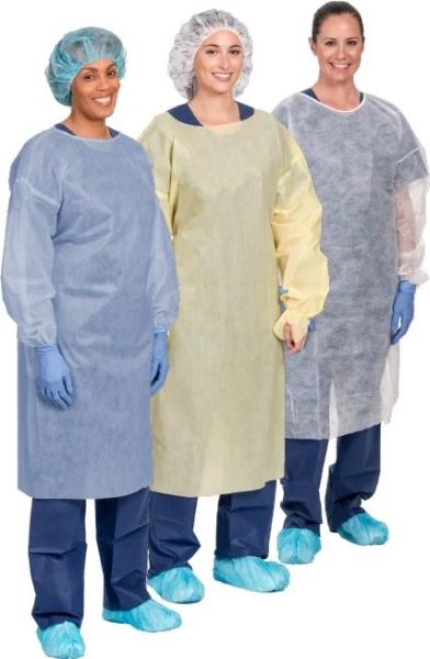 Fluid Resistant Antivirus Protective Disposable Isolation Gowns