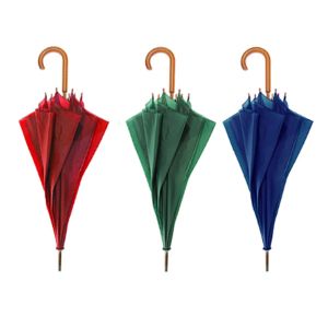 Le cadre J en métal collent le parapluie en bois de poignée de 23 pouces