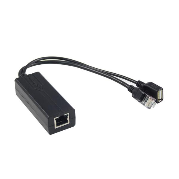 802.3af 48V から 5V 2.4A PoE スプリッタ 1Gbps スイッチ
