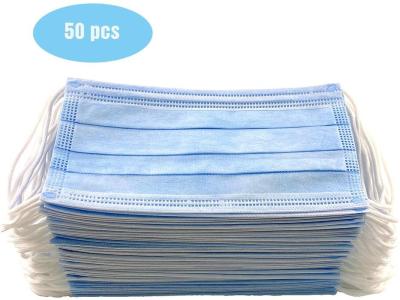 Anti Allergic Materials Eco Friendly 3 Ply Non Woven Face Mask