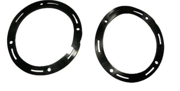 Die Cutting Solution Silicone Rubber Gasket , Black Custom Silicone Gaskets Strip Washer