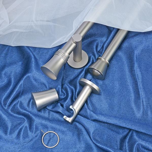 Aluminum Alloy Chef Hat Finial 1.8-Meter Pole Curtain Rod For Hotel or Cafe