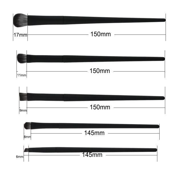 OEM Fashion Cosmetic Brush Set Microcrystalline Bristles With Case