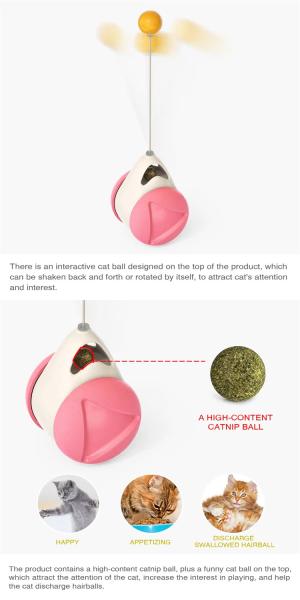 Plastic Pet Training Products Interactive Cat Chasing Toys Sustainable