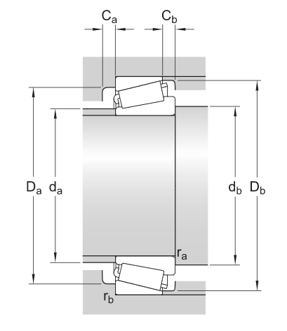 KOYO Bearing 30211-1 Metric Tapered Roller Bearing Cone and Cup Set, Steel, 55 mm Bore, 100 mm OD, 22.75 mm Width