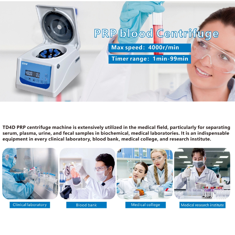OEM Wholesale Price 8x10ml Plasma Lab Centrifuge Machine Low Speed Benchtop Centrifuge Blood Separator for Laboratories