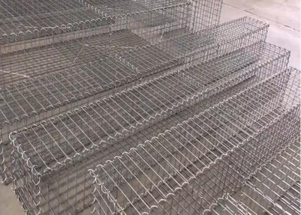 5mm Dia 75 X 75mm Hole Galvanized Welded Gabion Box 4m Length Hot Dipped