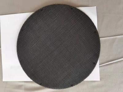 12x64 Mesh 30x150 Mesh Black Wire Cloth Discs For Filter / Motor