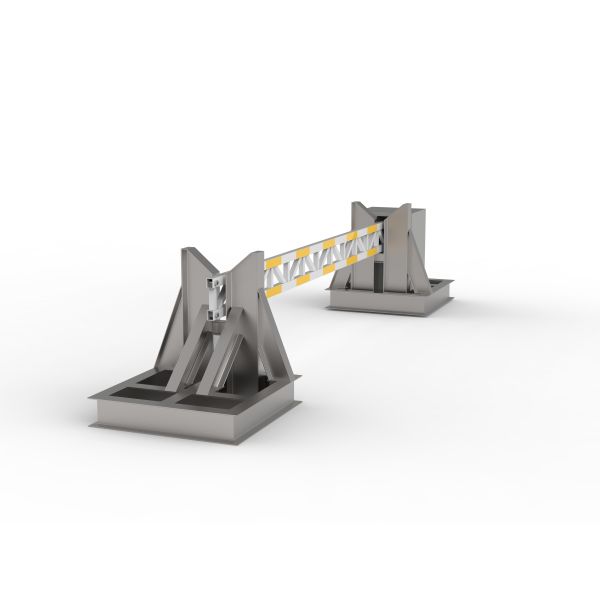 PAS68 High Security Rising Arm Barrier with K4 Impact Resistance Hydraulic Drive and ISO 22343-2023 Compliance