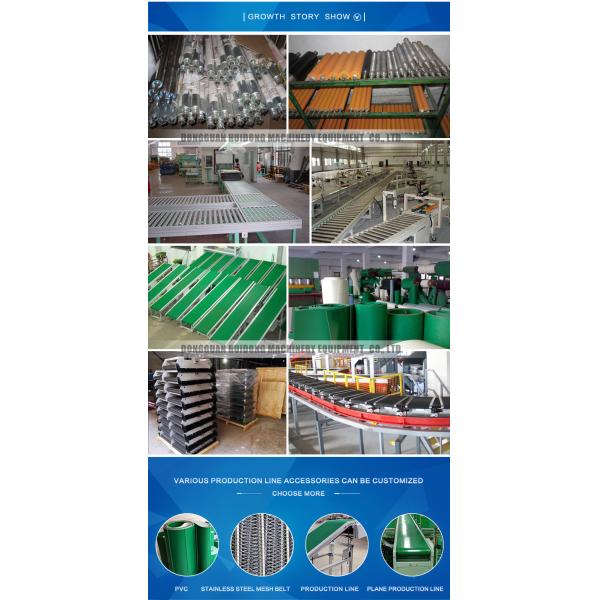 Stainless Steel Flexible Roller Conveyor , Automatic Roller Conveyor 0.4kW - 22kW